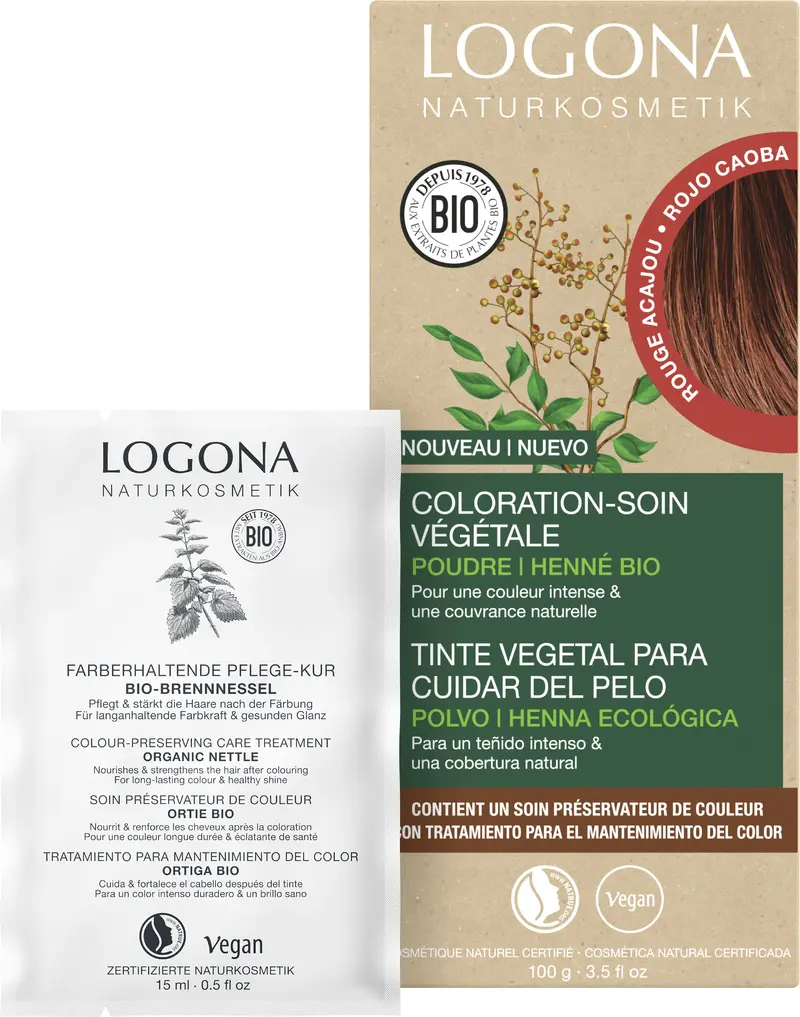  Coloration-soin rouge acajou 100g